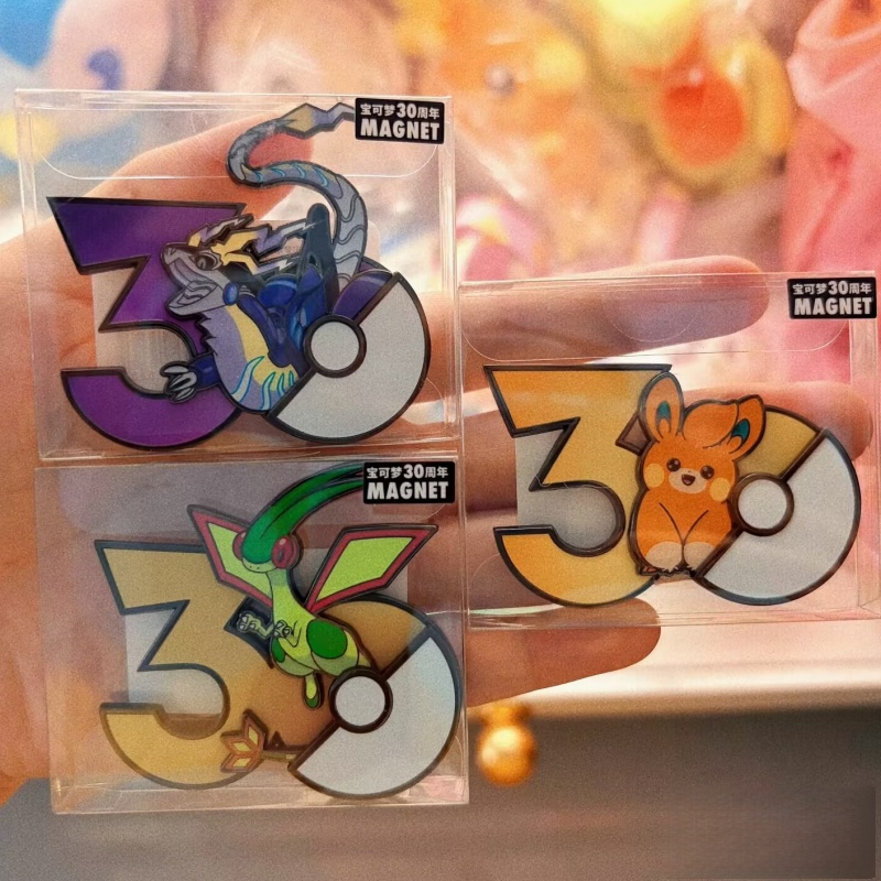 Anime Merchandise Types - مغناطيس ثلاجة أصلي لـ Pokémon PTCG