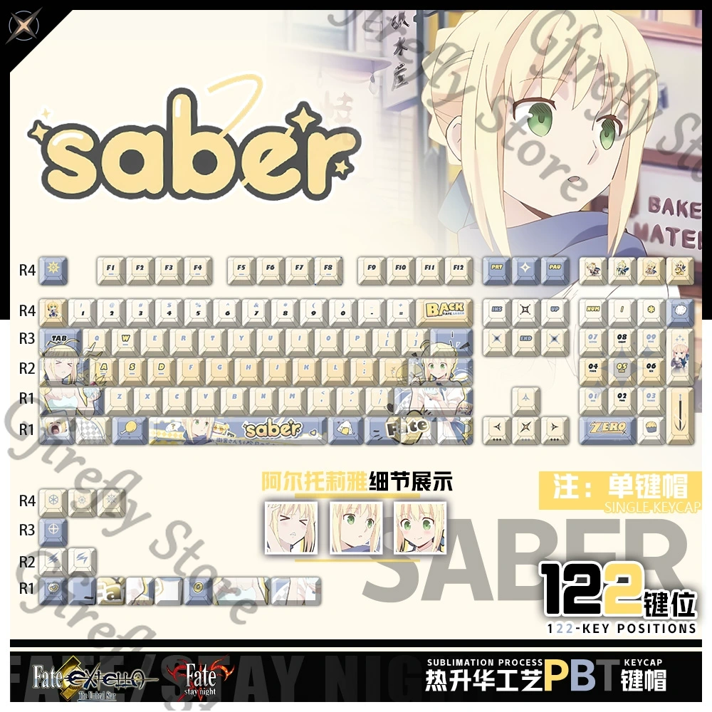 Fate Anime Merchandise - مصير Altria Pendragon الميكانيكية الكرتون أغطية