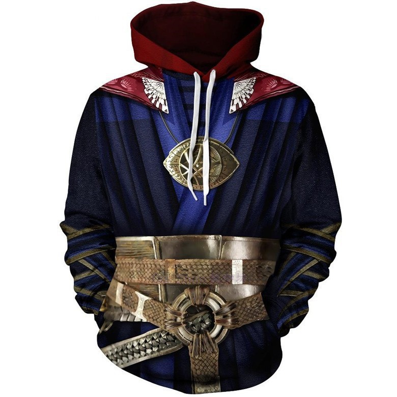 Anime Merchandise For Men - سترة بقلنسوة للرسوم المتحركة ثلاثية الأبعاد