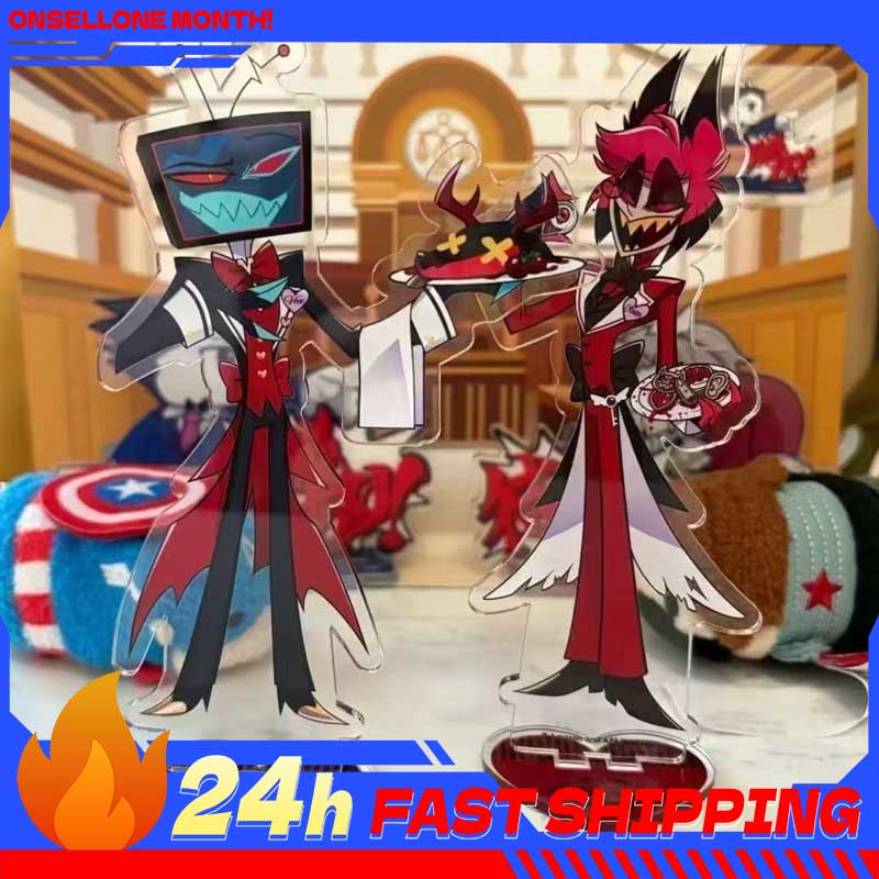 2 قطعة ملحقات أنيمي Hazbin Ala - مراجعة Acrylic Stand Figure وسعره