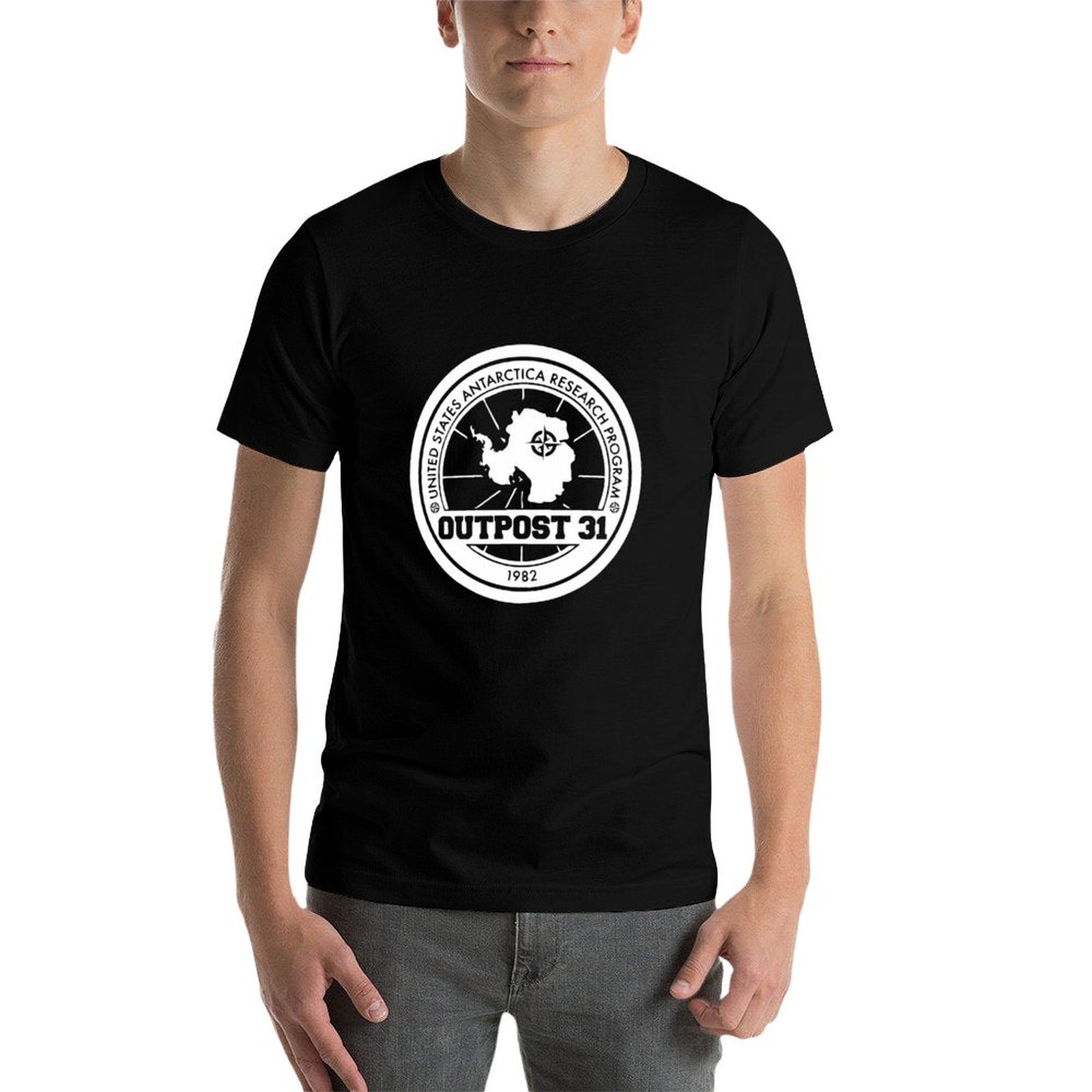 تي شيرت Outpost 31 Logo MERCHA - مراجعة Anime Merchandise For Men وسعره